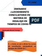 DESALOJO Materia Conciliable