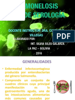 Salmonelosis Rote de Serolog ÍA: Docente Instructor: Dra. Consuelo Villegas