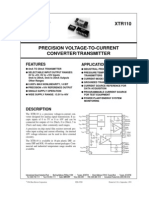 XTR 110 Datasheet