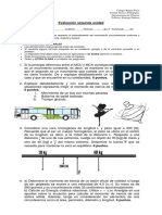 Evaluación Complementaria - III Medio Diferenciado