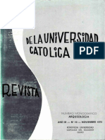 Revista de la Universidad Católica. 1975. Número monográfico de arqueología. Año III, N_ 10