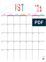 Calendar 2021 Colorblock 08