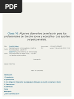 Algunos Elementos de Reflexión para Los Profesionales Del Ámbito Social y Educativo. Los Aportes Del Psicoanálisis