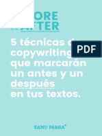 5 Tecnicas de Copywriting Que Marcaron Un Antes y Un Despues - Samu Parra