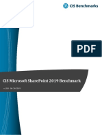CIS Microsoft SharePoint 2019 Benchmark v1.0.0