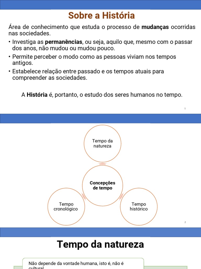 História: Conceitos e Cronologia | PDF | Ano | Tempo