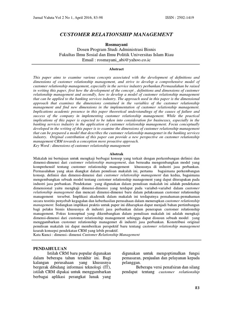 Customer Relationship Management | PDF | Customer Relationship ...