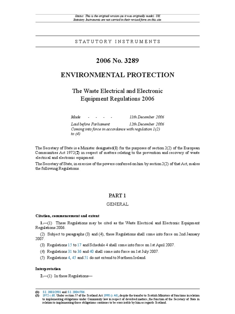 the-waste-electrical-and-electronic-equipment-regulations-2006