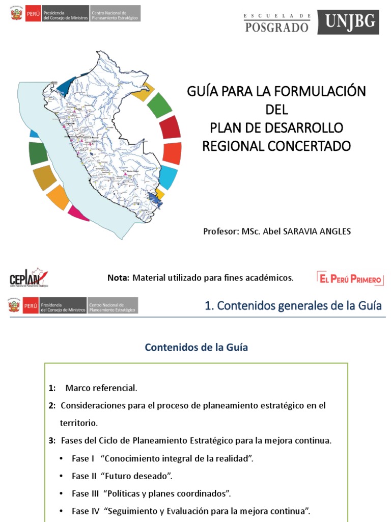 Guía para el Plan de Desarrollo Regional | PDF | Planificación | Mapa