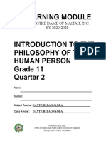 Learning Module: The Notre Deme On Mesieg, Incd SY 2020-2021