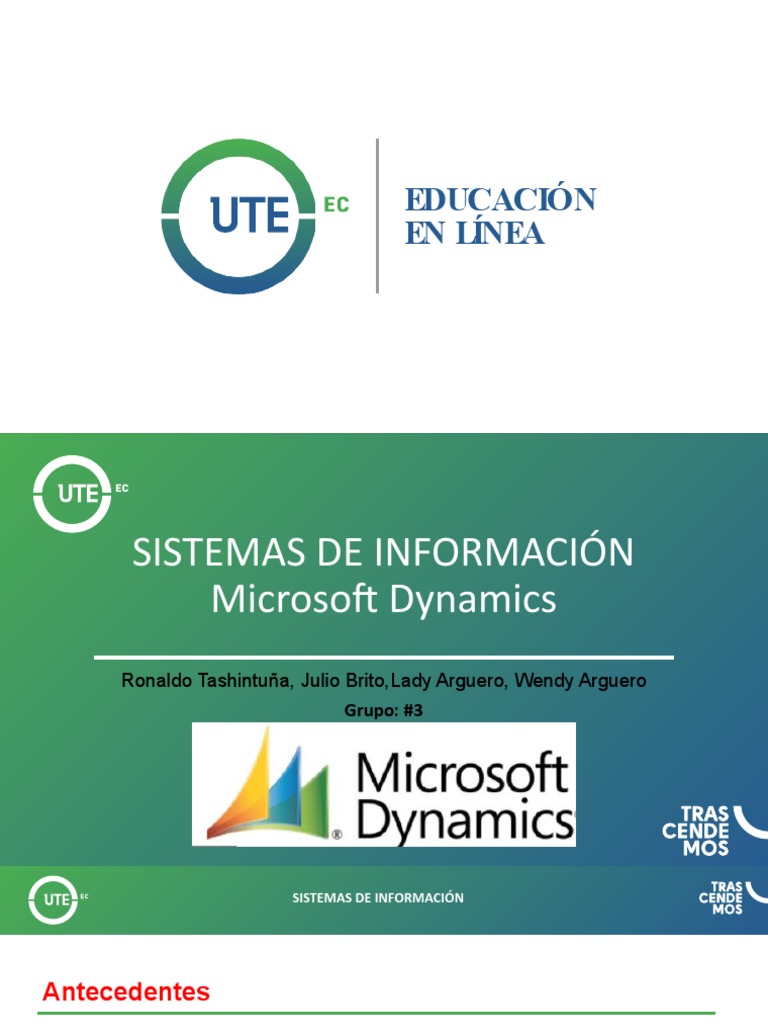 Sistemas de Informacion Microsoft Dynamics | PDF | Planificación de ...