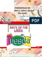 PORTAFOLIO - Numbers, Colors, Days of The Week