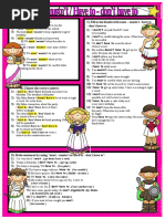 Must Mustnt Have To Dont Have To Worksheet Pdf