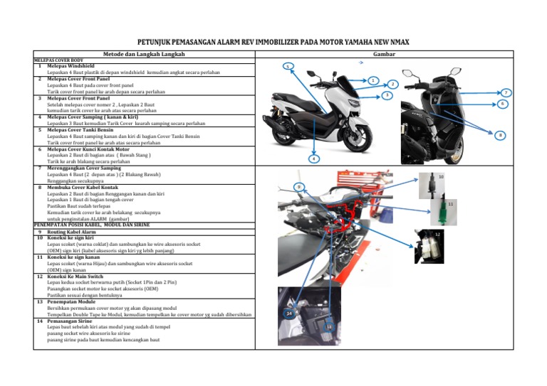 Panduan Melepas Cover NMAX | PDF