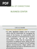 Bureau of Corrections: Business Center