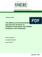 The Effects of Parental Death and Chronic Poverty On Children's Education and Health: Evidence From Indonesia