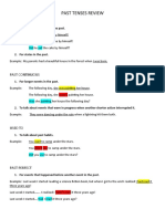 Unit 3 Past Tenses