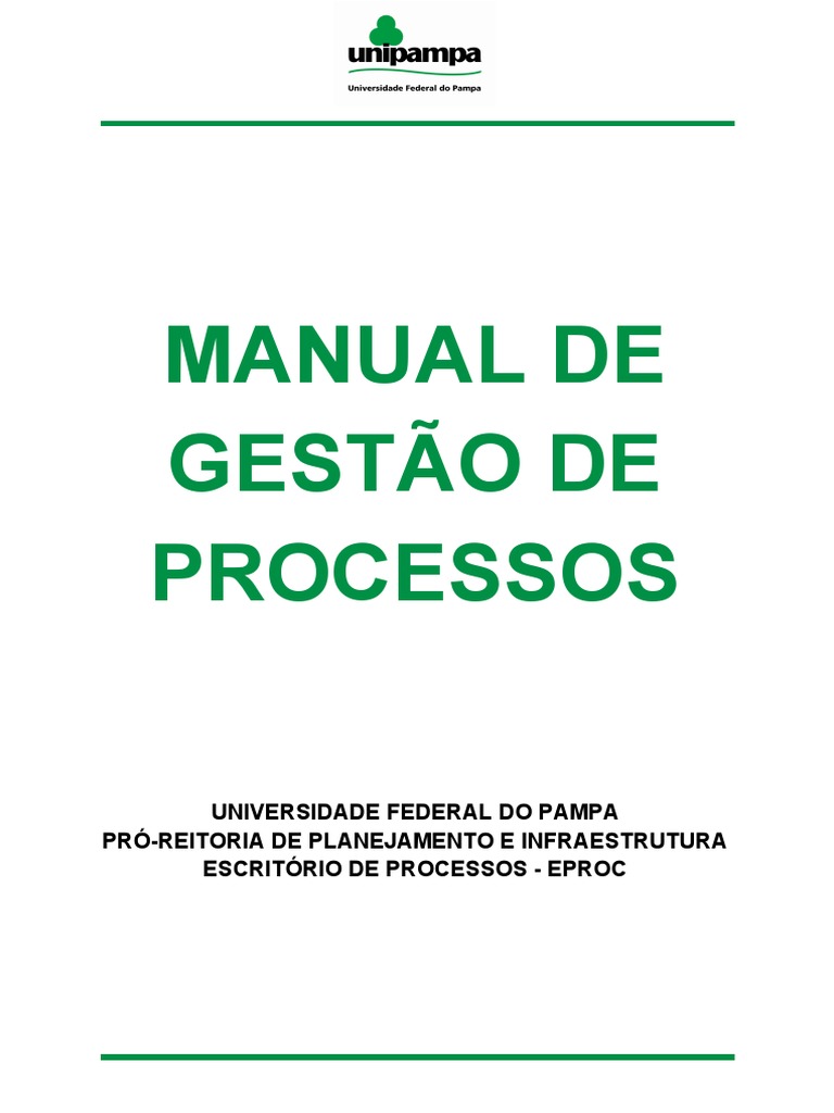 Manual de Gestão de Processos UNIPAMPA | PDF | Business