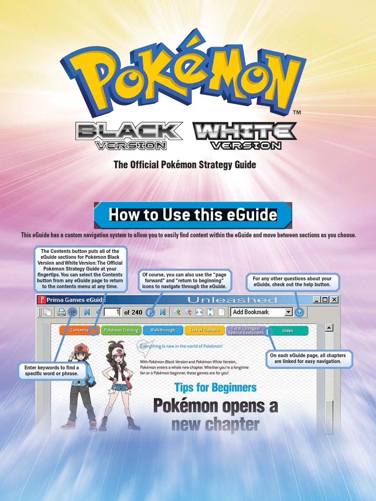 Pokémon Black And Pokémon White Official Game Guide | PDF.