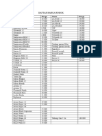 Daftar Harga Rokok dan Minuman