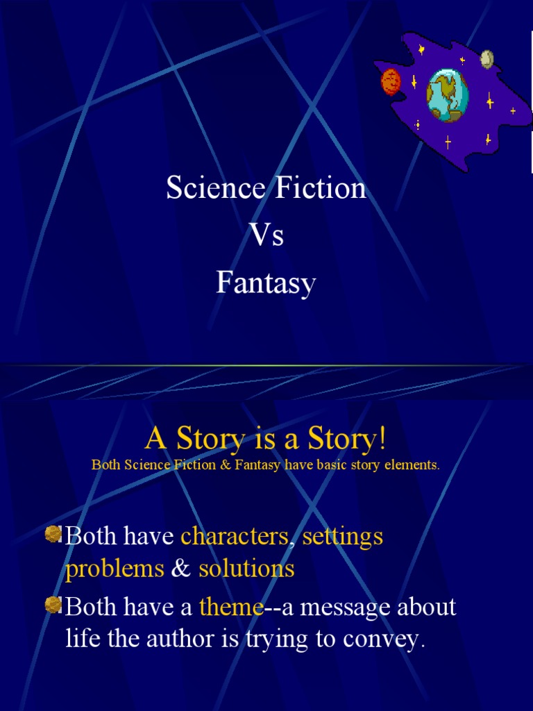 Science Fiction Vs Fantasy PDF Science Fiction Fantasy