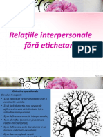 Relaţiile Interpersonale Fără Etichetare