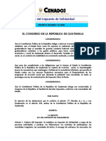 Decreto 73-2008 - Ley Del Impuesto de Solidaridad - D073-2008