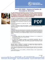 Seminario ISO22000-Sistema Gestion Inocuidad Alimentos