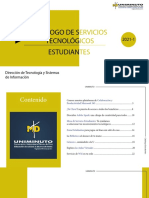 Catálogo de Servicios Tecnológicos ESTUDIANTES