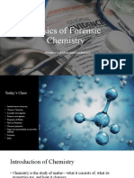 Basics of Forensic Chemistry: - Anudevi.S.D (Assistant Professor)