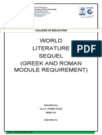 Sequel - Greek - and - Roman - Module - Requirement - Villa, Prime Rose - BEEd - 2A