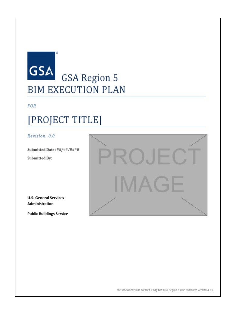 GSA Region 5 Bim Execution Plan (Project Title) : Submitted Date:  ##/##/#### Submitted by | PDF | Building Information Modeling | Computer  Hardware