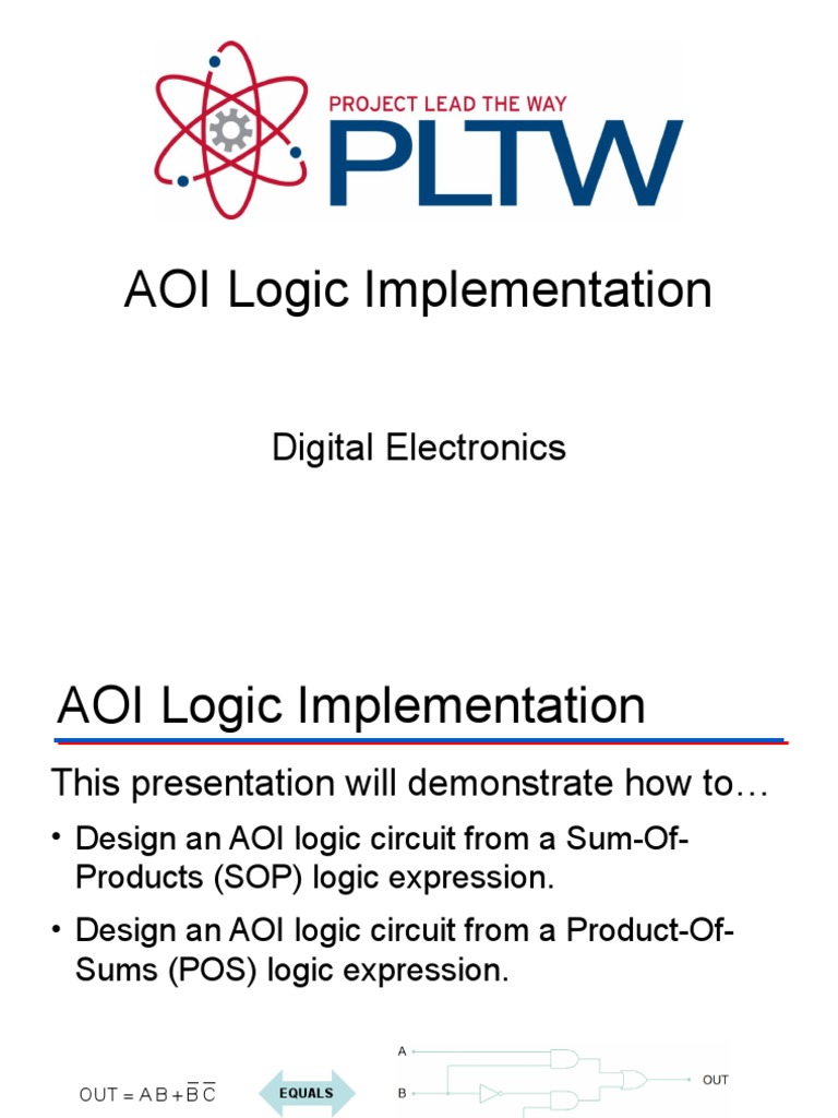 A o I Logic Implementation | PDF | Logic Gate | Mathematical Logic