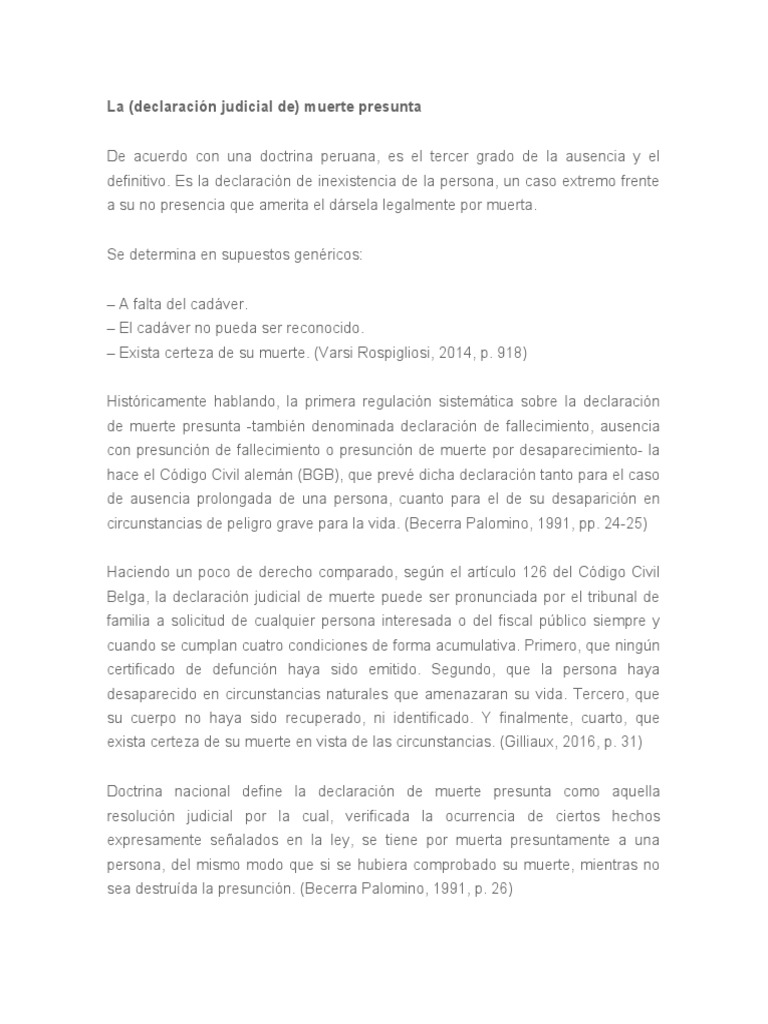 Muerte Presunta | PDF | Justicia | Crimen y violencia