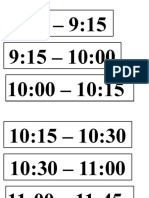 Visual Schedule - KGA, KGB, KGC