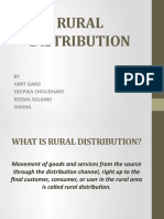 Rural Distribution: BY Amit Garg Deepika Choudhary Reema Solanki Shikha
