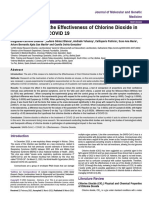 Determination of the Effectiveness of Chlorine Dioxide in the Treatment of Covid 19