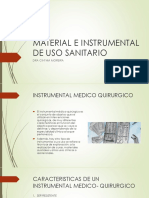 Material e Instrumental de Uso Sanitario