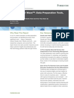 The Forrester Wave™: Data Preparation Tools, Q1 2017: Key Takeaways Why Read This Report