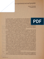 Valenzuela, E. (1992) La Experiencia Nacional-popular