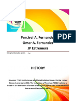 Percival A. Fernandez Omar A. Fernandez JP Estremera: Enterprise Information System
