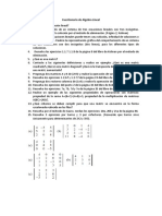 Cuestionario de Algebra Lineal Prueba 1