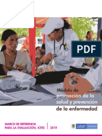 ICFES 2019 Saber Pro Marco de Referencia - Modulo de Promocion de La Salud y Prevencion de La Enfermedad