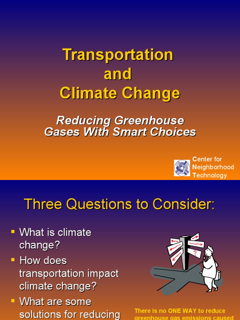 Transportation and Climate Change | Download Free PDF | Climate Change ...