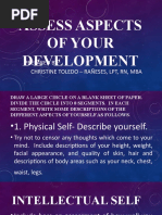 Assess Aspects of Your Development