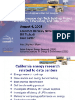 California Energy Research for High-Efficiency Data Centers