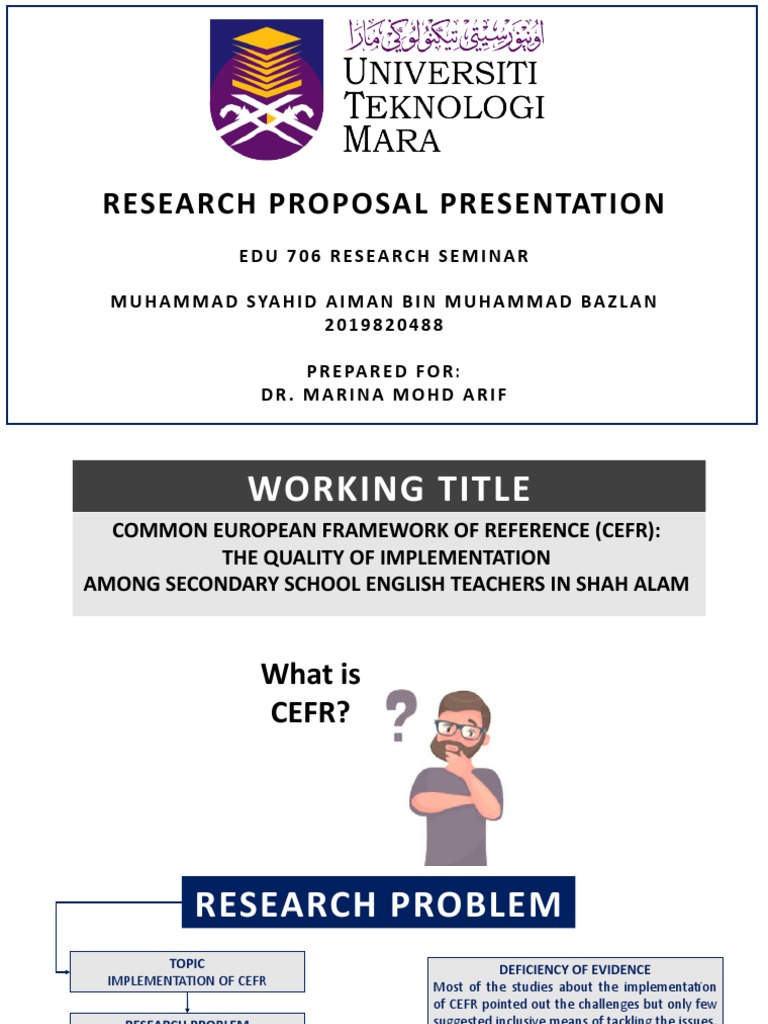 Research Proposal Presentation | PDF | Survey Methodology ...