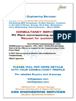 PV Plant Commissioning Approvals Consultants