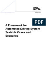 NHTSA 2018 - A Framework For Automated Driving System Testable Cases and Scenarios