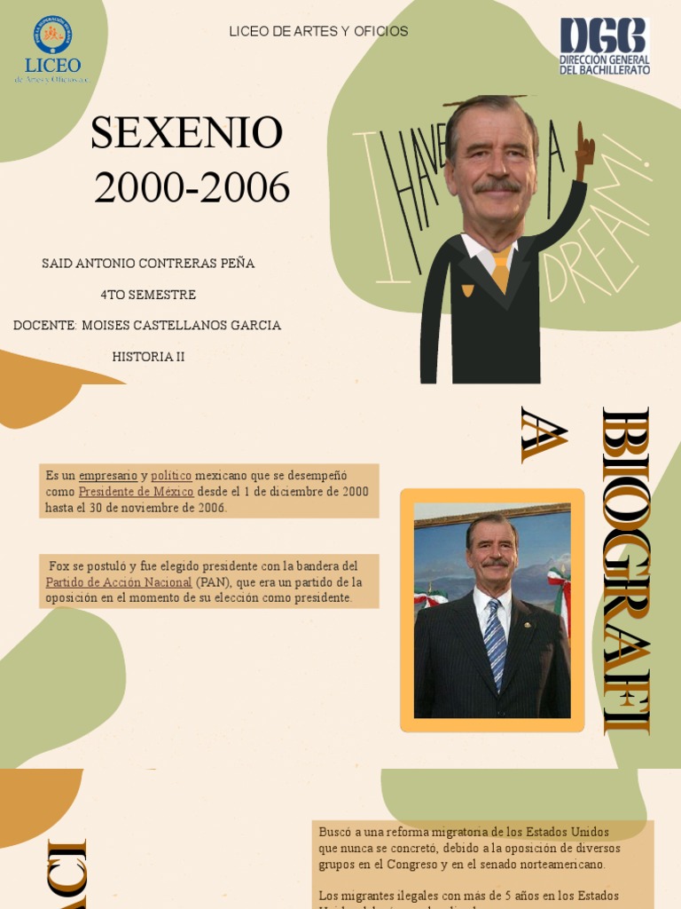 Sexenio de Vicente Fox | PDF